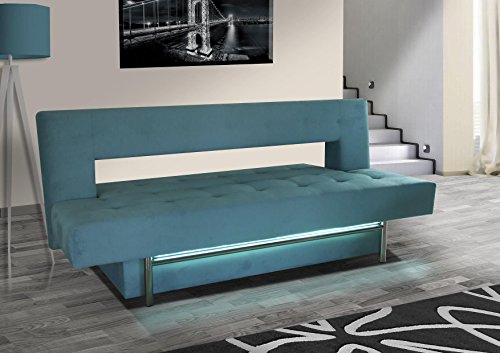 3er Sofa Salvador mit Staukasten und Bettfunktion - Abmessungen: 200 x 100 cm (B x T)