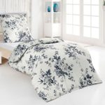 4tlg Bettwäsche Set Microfaser Seerzucker Weiß Rose Neu mit RV 135x200 + 80x80 4tlg Bettwäsche Set Microfaser Seerzucker Weiß Rose Neu mit RV 135x200 + 80x80