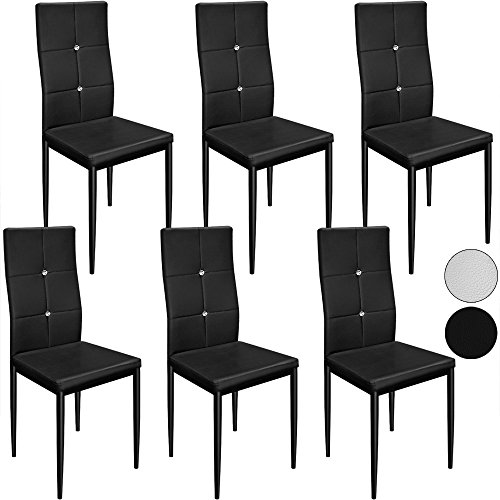 6 Esszimmerstühle Stuhl Hochlehner Polsterstuhl Sitzgruppe Essgruppe Esszimmerstuhl weiß