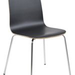 AC Design Furniture H000016237 Esszimmerstuhl, Holz, schwarz, 51.5 x 49.5 x 83 cm
