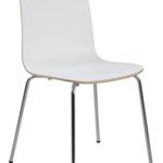 AC Design Furniture H000016240 Esszimmerstuhl, Holz, weiß, 51.5 x 49.5 x 83 cm
