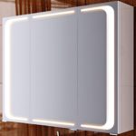 Badmöbel Linie MAILAND: Spiegelschrank lackiert mit LED-Beleuchtung (1000x700x175 mm (BxHxT))