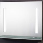 Badspiegel beleuchtet 90x70 mit Glasablage Sale