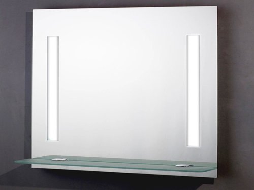 Badspiegel beleuchtet 90x70 mit Glasablage Sale