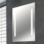 Badspiegel ohne Rahmen LED Beleuchtung Breite 50 cm Höhe 70 cm Pharao24