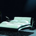 Bett REMO Exklusiv-Line Designerbett 180x200cm in schwarz/weiß ohne Lattenrost