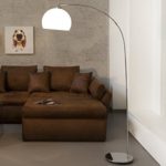CAGÜ - DESIGN BOGENLAMPE [LUXX] WEISS mit CHROMFUSS 160cm HÖHE