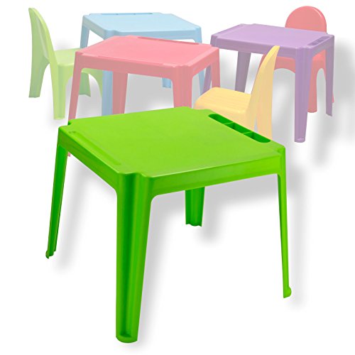 DEMA Quadratischer Stapel Kindertisch grün