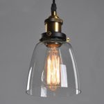 Kaigeli Edison Vintage Glühbirne, E27 40W Industrial Retro Stil Dimmbar,Vintage Stil Edison Lampe, für Hängelampe Wandleuchte Pendelleuchte (Lampenschirm A)
