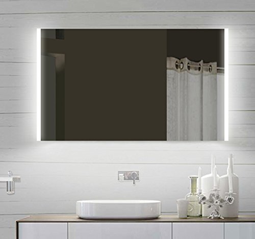 Design LED Badezimmerspiegel Badspiegel Lichtspiegel mit Led Beleuchtung 100 x 60 cm