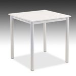 Esstisch, Esszimmertisch, Küchentisch, Tisch, weiß, Hochglanz, modern, klein, 70 x 70 cm