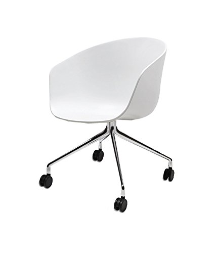 HAY - About A Chair AAC 24 - weiß - Alu poliert - Hee Welling and Hay - Design - Esszimmerstuhl - Speisezimmerstuhl