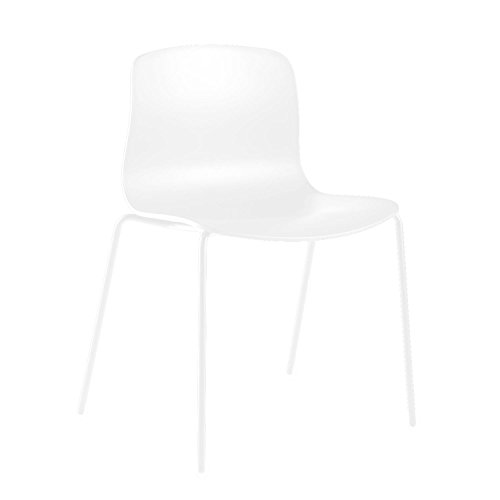 HAY About a Chair 16 Stuhl, weiß Gestell Stahl weiß mit Kunststoffgleitern