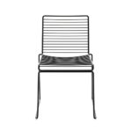 HAY Hee Dining Stuhl, schwarz lackiert 47.5x79x50cm Sitzhöhe: 47cm für Innen- und Außerbereich geeignet