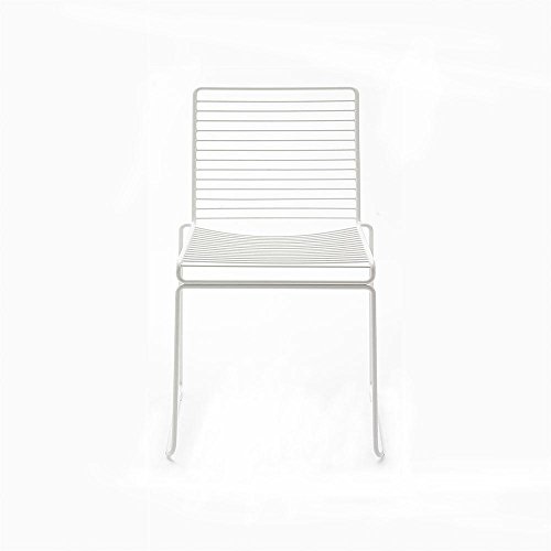 HAY Hee Dining Stuhl, weiß lackiert 47.5x79x50cm Sitzhöhe: 47cm für Innen- und Außerbereich geeignet
