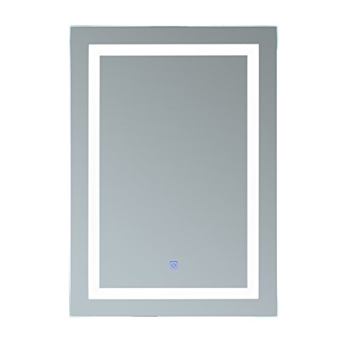 Homcom® Lichtspiegel LED Spiegel Badspiegel Badezimmerspiegel Wandspiegel (Modell1/50 x 70 x 4cm)