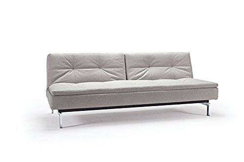 Innovation - Dublexo Schlafsofa - grau - Charcoal Twist - Chrom - Per Weiss - Design - Sofa