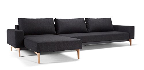 Innovation - Idun Schlafsofa mit Lounger - schwarz - Twist - Per Weiss - Design - Sofa