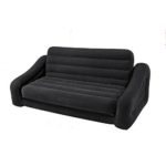 Intex Aufblasmöbel Ausziehbares Sofa Pull-Out Sofa, Schwarz und dunkelgrün, 193x221x66 cm