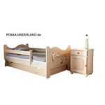 Arbox 5902425371749 Kinderbett, Holz, natural, 140.0 x 70.0 x 60.0 cm