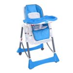 Kinderhochstuhl Treppenhochstuhl Kombihochstuhl Hochstuhl Babyhochstuhl Baby Stuhl Kinderstuhl mit Sicherheitsgurt System Farbwahl (Blau)