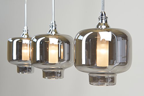 Höhenverstellbare LED Design HÄNGELEUCHTE VITREA lang / stilvoll und elegant / Blickfang für Ihr Zuhause