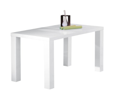 Links 50700300 Esstisch weiß hochglanz Küchentisch Esszimmer Tisch Küche 160x80 cm modern NEU
