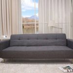 Luis Schlafcouch Polyester grau Schlaffunktion Sofa