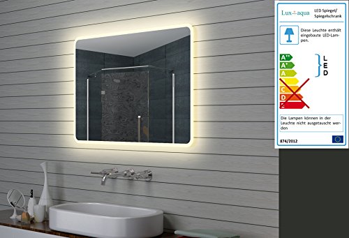 Lux-aqua Design LED Badezimmerspiegel Lichtspiegel Wandspiegel Spiegel 100x70cm