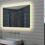 Lux-aqua Design LED Badezimmerspiegel Lichtspiegel Wandspiegel Spiegel 120x70cm