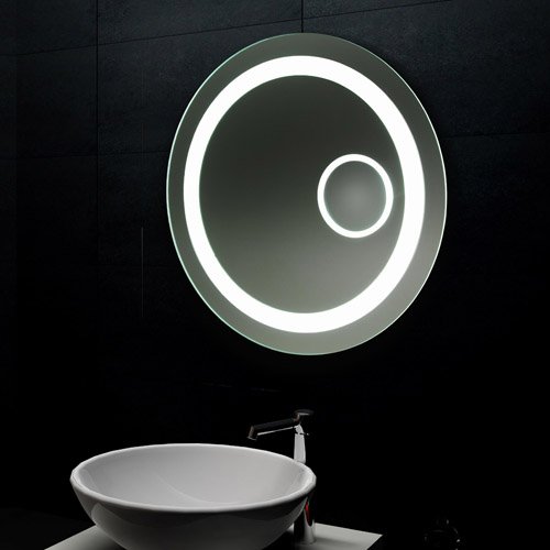 Lux-aqua Design Lichtspiegel LED Beleuchtung mit 740 Lumen mit Schminkspiegel MF6604L