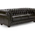 massivum Sofa Chesterfield 3-Sitzer 230x72x90 Echt-Leder grün Couch im englischen Stil mit Federkern-Polsterung