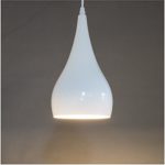 Modern Simplicity Küchen Pendelleuchte Loft Metall Optik Hängeleuchte Lampenschirm E27 Fassung Ø16cm (Weiß)