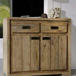 Palisander Massivholz geölt Kommode Sheesham Holz Möbel massiv braun Nature Brown #855