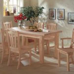 Toskana Tischgruppe Pinie Massiv - Esstisch 158 x 90 cm + 6 Stühle