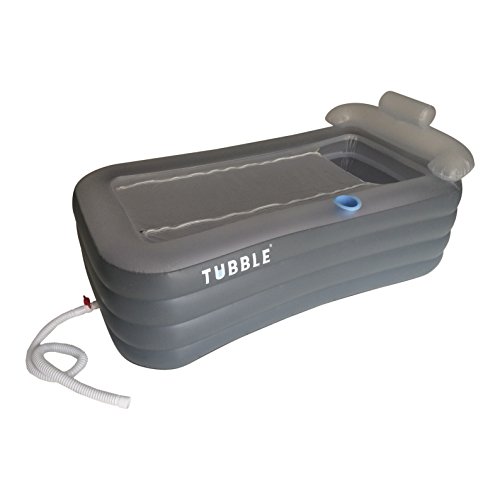 Tubble® Aufblasbare Badewanne - Neue verbesserte Version Erwachsenengröße - 255 Liter (255 Liter), neues model & viel stärkerer Reißverschluss