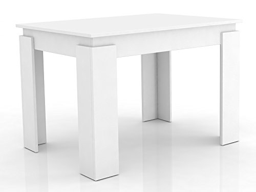 VCM Esszimmertisch Esstisch Speisetisch Tisch Küche 120x80 cm Weiß "Vikosa"