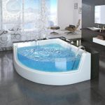 Whirlpool Eckbadewanne Badewanne Wanne 2 Personen Heizung Pool Luxus Panorama Fenster Whirlpool Eckbadewanne Badewanne Wanne 2 Personen Heizung Pool Luxus Panorama Fenster
