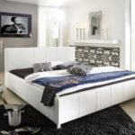 XXS® Möbel Polsterbett 140 x 200 Kira weiß leichte Steppung im Polster