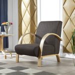 i-flair® - Polstersessel, Lounge Sessel mit hochwertigem gepolsterten Stoffbezug - Dunkelbraun i-flair® - Polstersessel, Lounge Sessel mit hochwertigem gepolsterten Stoffbezug - Dunkelbraun