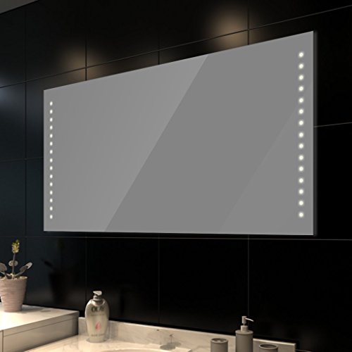 vidaXL Badspiegel Lichtspiegel LED Spiegel beleuchteter Wandspiegel 100x60 cm
