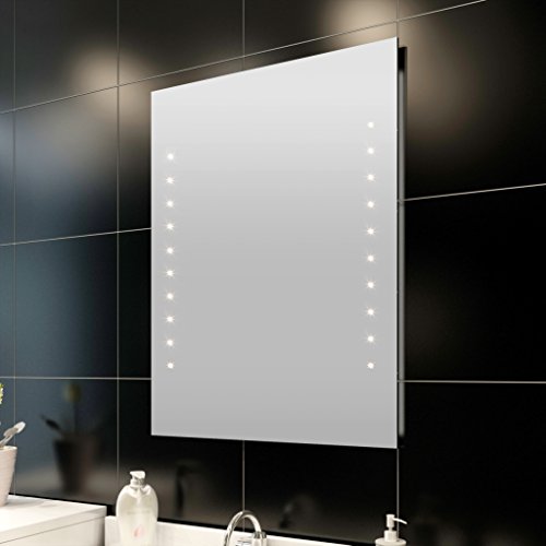 vidaXL Badspiegel Lichtspiegel LED Spiegel beleuchteter Wandspiegel 60x80 cm