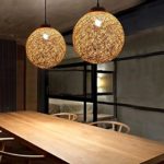 MEHE HOME- Moderne minimalistische Restaurant Leuchten Wohnzimmerlampe europäischen Einzelkopf-Design Weinlese-Leuchter