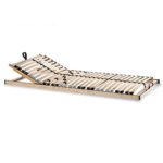 Betten ABC Lattenrost Max KV zur Selbstmontage / Lattenrahmen in 100 x 200 cm mit verstellbarem Kopfteil und 28 flexiblen Federholzleisten - geeignet für alle Matratzen