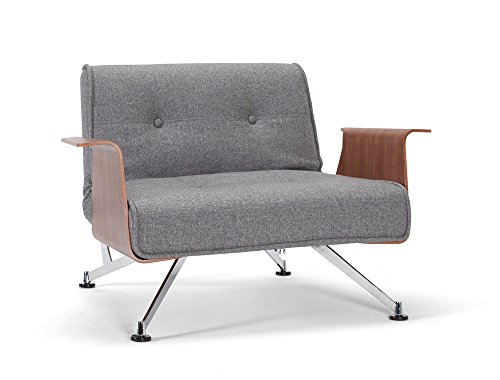 Innovation - Clubber Sessel mit Armlehnen - grau - Charcoal Twist - Per Weiss - Design - Sessel