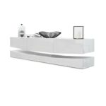 TV Board Lowboard City, Korpus in Weiß Hochglanz / Fronten in Weiß Hochglanz TV Board Lowboard City, Korpus in Weiß Hochglanz / Fronten in Weiß Hochglanz