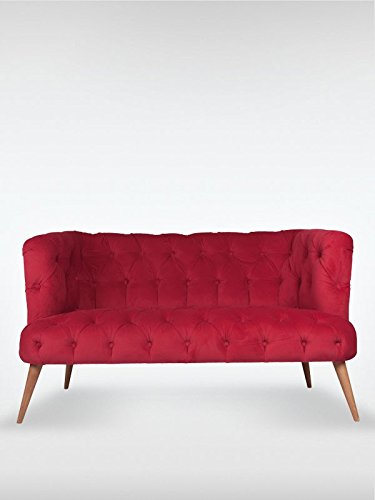 2-Sitzer Vintage Sofa Couch-Garnitur Palo Alto bordeaux 140 cm x 76 cm x 75 cm