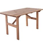 Ambientehome Gartentisch Tisch Massivholz Esstisch HANKO