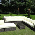 Baidani Rundrattan Garten Lounge Masterpiece integrierter Stauraum