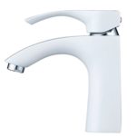 Hiendure® Messing Wasserhahn Bad Luxuriöse Waschtisch Armaturen Bad Heiß-kalt Konvertierungen Weiße & Chrom